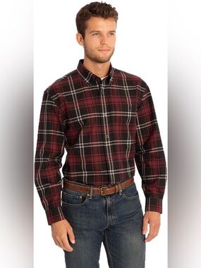 Orvis Men's Plaid Buttondown Long Sleeve Shirt